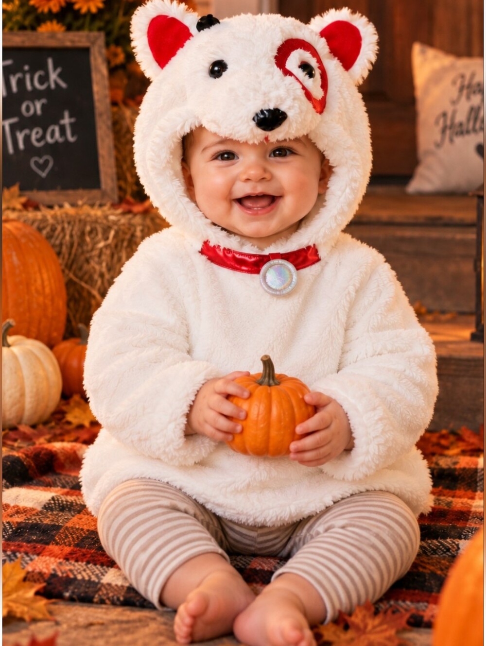 NWT Hyde & Eek Bullseye Baby Halloween Costume Pullover 0-6 Months Target